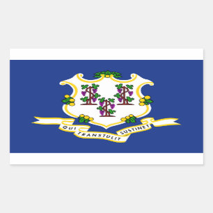 Sticker Rectangulaire Indicateur Connecticut State
