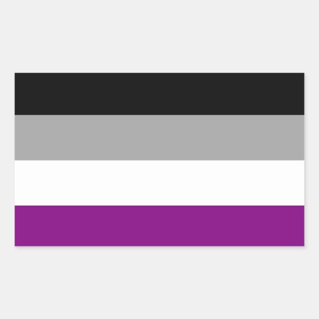 Sticker Rectangulaire Indicateur de fierté sexuelle (Devant)