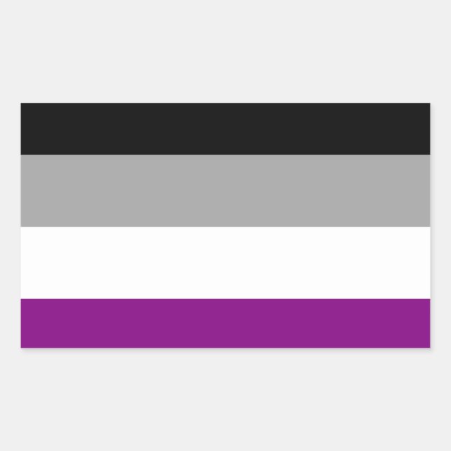 Sticker Rectangulaire Indicateur de fierté sexuelle (Devant)