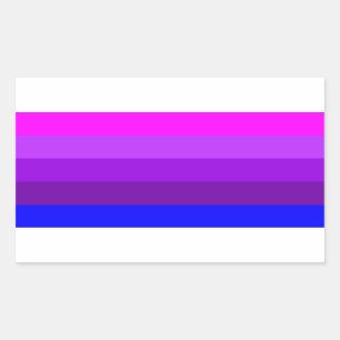 Sticker Rectangulaire Indicateur de fierté transgenre alternatif