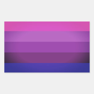 Sticker Rectangulaire Indicateur de fierté transgenre alternatif