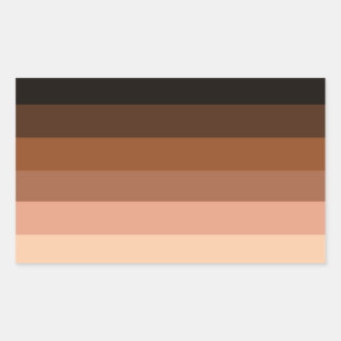 Sticker Rectangulaire Indicateur de la fierté BIPOC anti-raciste