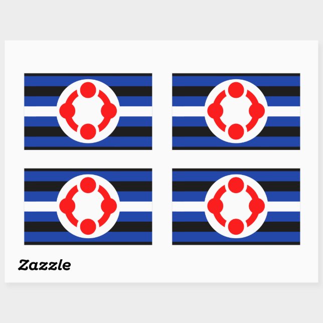 Sticker Rectangulaire Indicateur de la fierté de créneau (original) (Feuille)