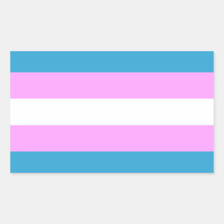 Sticker Rectangulaire Indicateur de trans personnalisé