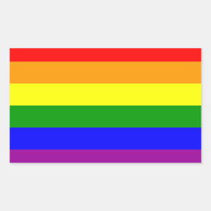 Sticker Rectangulaire Indicateur gay pride