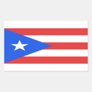 Sticker Rectangulaire Indicateur Porto Rico