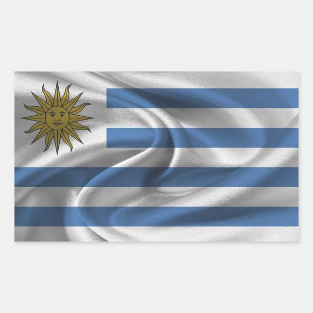 Sticker Rectangulaire Indicateur Uruguay (Devant)