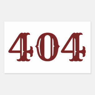 Sticker Rectangulaire Indicatif régional 404 (Atlanta, GA)