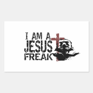 Sticker Rectangulaire Individualité - je suis un phénomène de Jésus