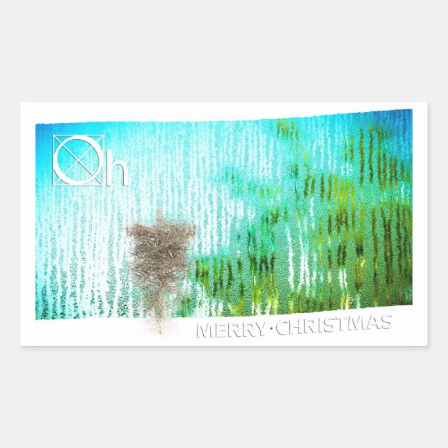 Sticker Rectangulaire inside christmas (Devant)