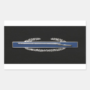 Sticker Rectangulaire Insigne d'infanterie de combat (CIB)