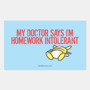 Sticker Rectangulaire Intollerant