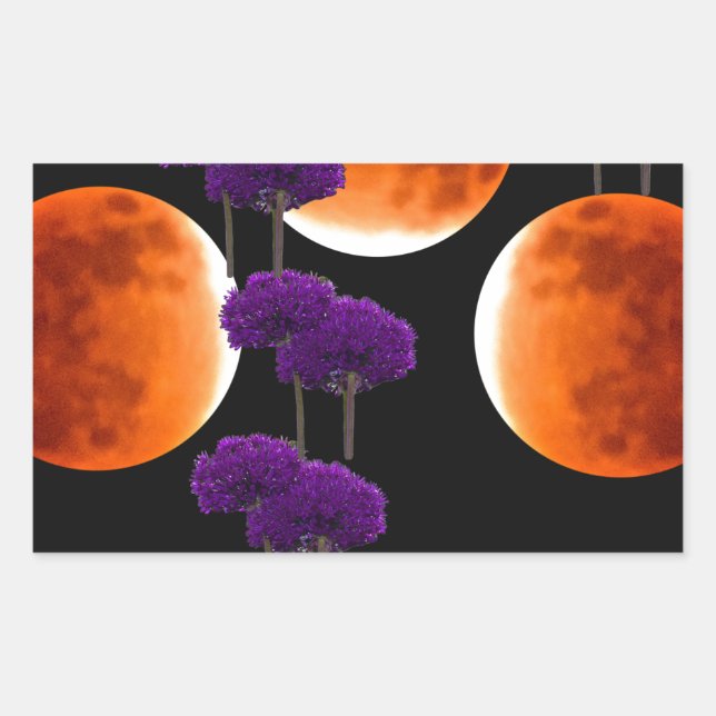 Sticker Rectangulaire Intrusion violette (Devant)