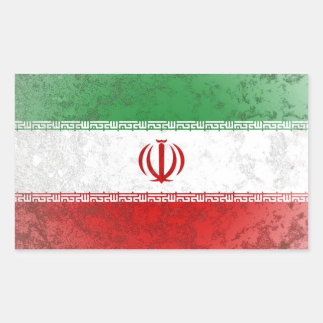 Sticker Rectangulaire Iran (Devant)