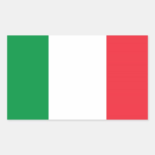 Sticker Rectangulaire Italie (Devant)