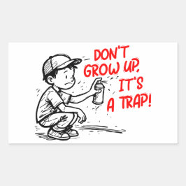 Sticker Rectangulaire It's a trap