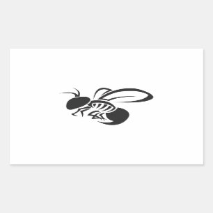 STICKER RECTANGULAIRE JACKET TRIBAL JAUNE