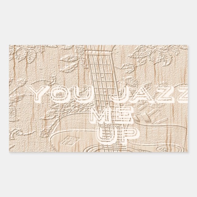 Sticker Rectangulaire J'adore le bois qui va brun (Devant)