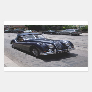 Sticker Rectangulaire Jaguar XK 120
