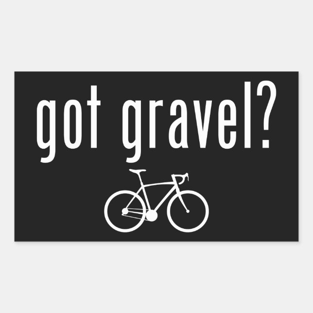 Sticker Rectangulaire J'Ai Du Vélo Gravel (Devant)