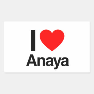 Sticker Rectangulaire j'aime anaya