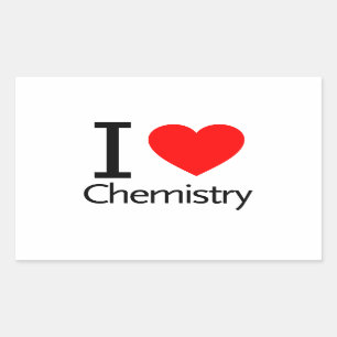 Sticker Rectangulaire J'aime la chimie
