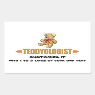 Sticker Rectangulaire J'aime les Nounours