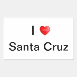 Sticker Rectangulaire J'aime père Noël Cruz