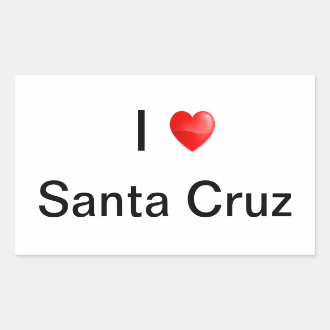 Sticker Rectangulaire J'aime père Noël Cruz (Devant)