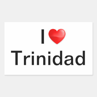 Sticker Rectangulaire J'aime Trinidad