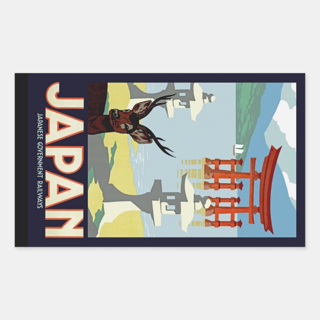 Sticker Rectangulaire Japon (Devant)