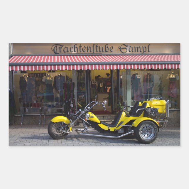 Sticker Rectangulaire Jaune Bom Trier (Devant)