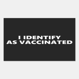 Sticker Rectangulaire Je me déclare vacciné