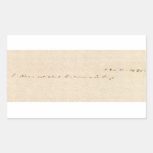 Sticker Rectangulaire Je ne sais pas ce que demain apportera