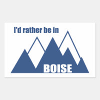 Je Préférerais Être À Boise Idaho Mountain