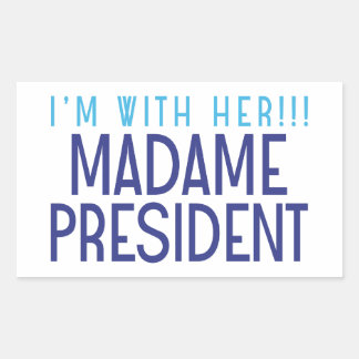 STICKER RECTANGULAIRE JE SUIS AVEC ELLE ! !