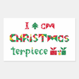 Sticker Rectangulaire Je suis CHRISTmasterpiece