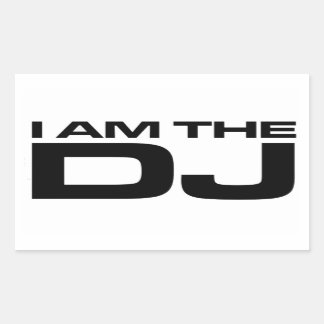 Sticker Rectangulaire Je Suis Le DJ