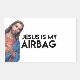 Sticker Rectangulaire Jesuis is my Airbag