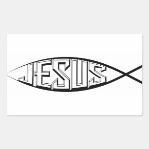 Sticker Rectangulaire Jésus