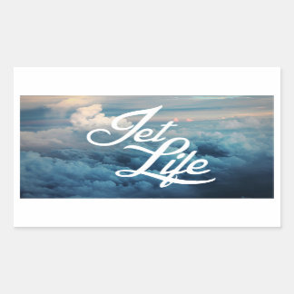 Sticker Rectangulaire Jet Life