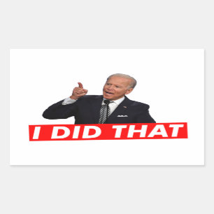 STICKER RECTANGULAIRE JOE BIDEN J'AI FAIT ÇA