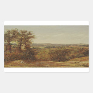 Sticker Rectangulaire John Constable - Dedham Vale