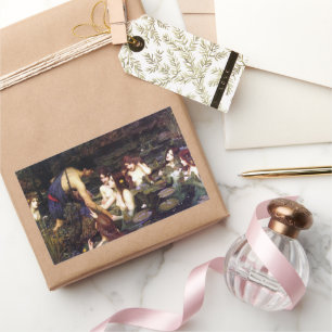 Sticker Rectangulaire John William Waterhouse Hylas et les Nymphes
