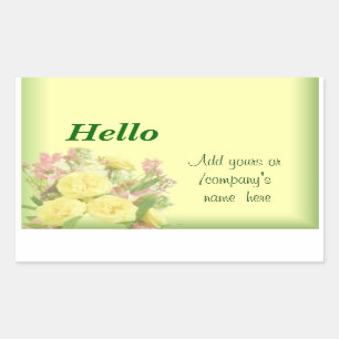 Sticker Rectangulaire Joie Et Amour_