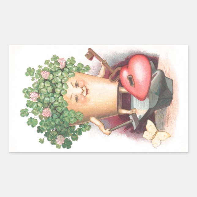 Sticker Rectangulaire Jour de Saint Patrick (Devant)