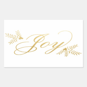 Sticker Rectangulaire Joyeuses vacances