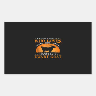 Sticker Rectangulaire Juste une salle de chèvre pour filles
