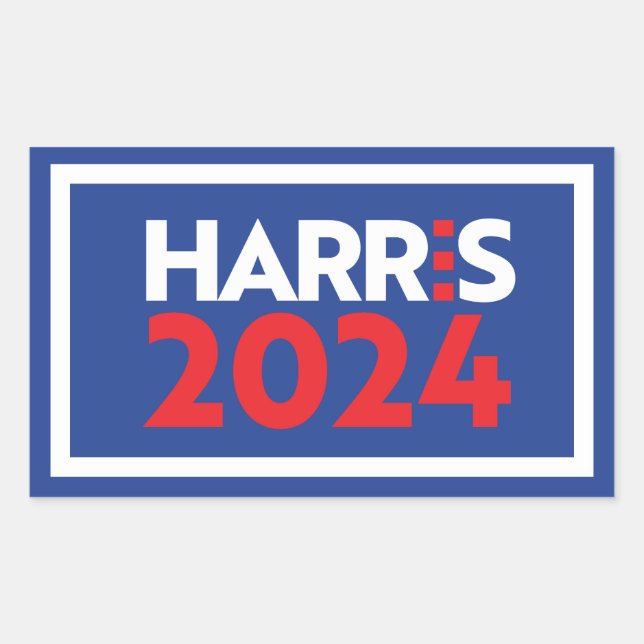 Sticker Rectangulaire Kamala Harris 2024 (Devant)
