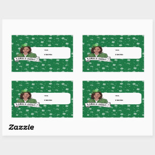 Sticker Rectangulaire Kamala Harris Saint Patrick
